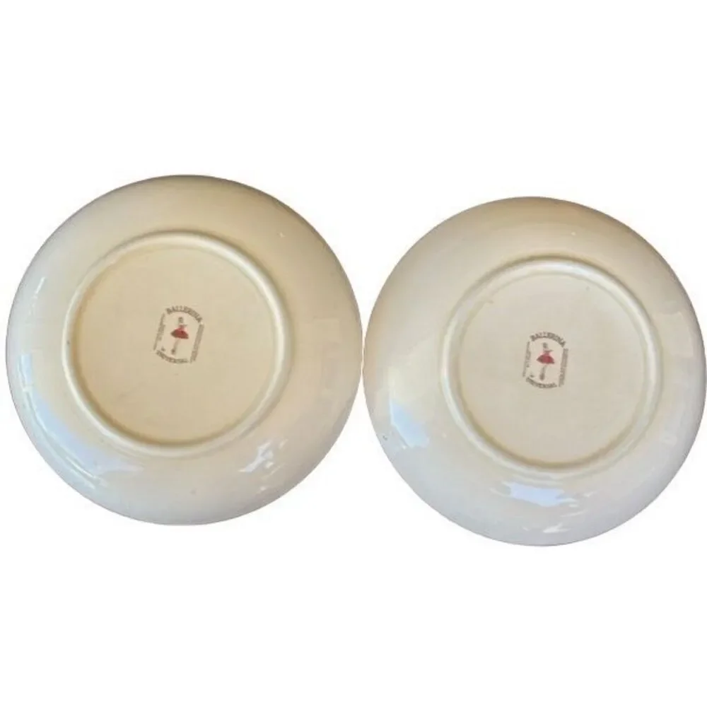 2 Ballerina By Universal Rose Pattern 8” Bowls